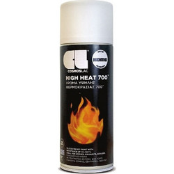 Cosmoslac High Heat Σπρέι Βαφής Θερμοκρασίας Λευκό 400ml