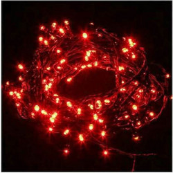100 Λαμπάκια Χριστουγεννιάτικα LED Με 8 πρόγραμμα Πολλαπλών Λειτουργειών Ασπρο Καλώδιο 8m Κόκκινα