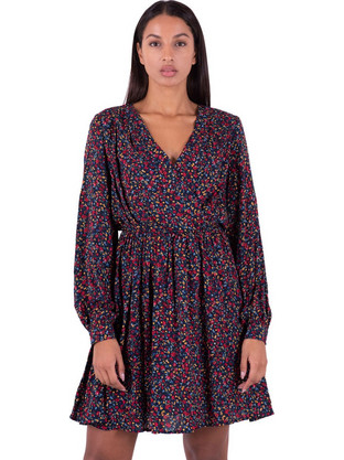 Pepe Jeans Berenice Mini Καθημερινό Φόρεμα Floral Κρουαζέ Πολύχρωμο PL952906-0AA