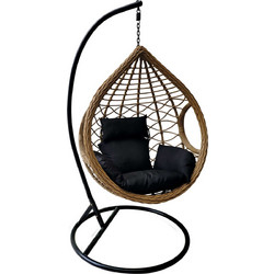 Woodwell Madrid Κρεμαστή Κούνια Φωλιά Wicker Καφέ Ε6739,1