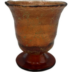 Καντήλι Αράχνη Γυάλινο 13x14cm - Καφέ