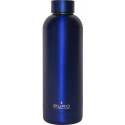 Puro Hot Cold Bottle Matt Blue 500ml