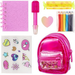 REAL LITTLES BACKPACK S2 ΦΟΥΞΙΑ GLITTER (RET02000)