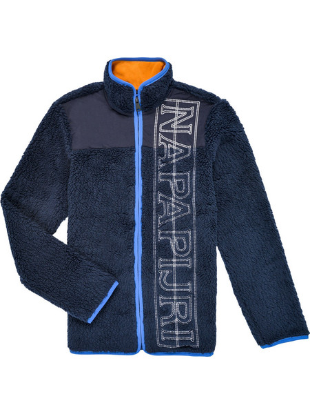 Napapijri Παιδική Ζακέτα Fleece με Φερμουάρ Navy Μπλε NP0A4FON1761