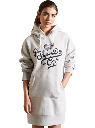 Superdry Pride In Craft Mini Καθημερινό Φόρεμα Γκρι W8011082A-5WB