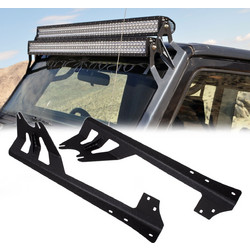 GloboStar(R) 85558 ΣΕΤ 2 Βάσεις Στήριξης για 2 Μπάρες LED για JEEP WRANGLER JK Μοντέλο από 2007 έως 2018 85558