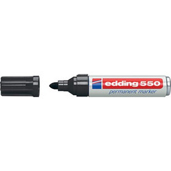 Μαρκαδόρος Edding 550 Ανεξίτηλος 4mm Μαύρο
