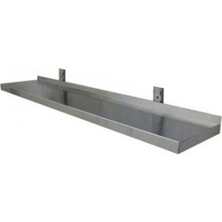 Ανοξείδωτη Μονή Ραφιέρα Τοίχου 140x30x15cm Dominox RAF-143-SL