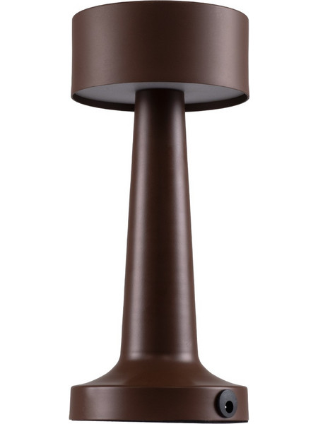 Globostar Bella 76507 Πορτατίφ Αφής LED με Μπαταρία Καφέ Φ9xΥ21cm