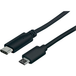 Καλώδιο Manhattan USB-C Male σε micro USB-B Male - 1m