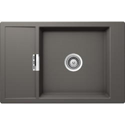 Schock Cristadur Mono Silverstone Ένθετος Νεροχύτης Γρανίτη Αντιστρεφόμενος 78x51cm 15180-1442