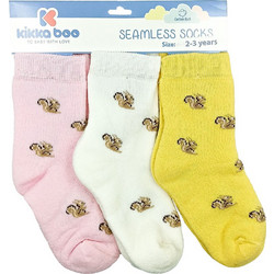 Kikka Boo Καλτσάκια Thermal Squirrel Pink 1-2 Ετών 3 Τεμάχια