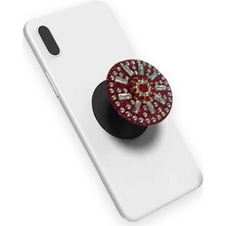 Βάση στήριξης Pop socket Diamond Flower - Κόκκινο