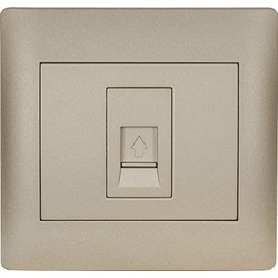 RHYME PHONE SOCKET CHAMPAGNE METALLIC - 11262