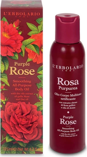 L'Erbolario Rosa Purpurea Olio Corpo Multiuso Setificante 125ml