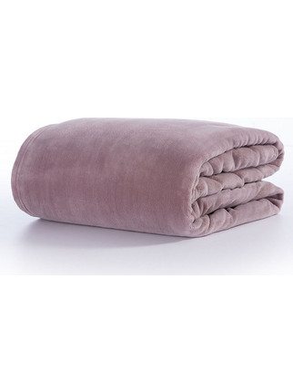 Κουβέρτα Fleece Υπέρδιπλη Cosy Mauve 220x240 - Nef-Nef Homeware