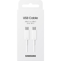 Καλώδιο σύνδεσης Samsung EP-DX510JWEGEU USB-C σε USB-C Λευκό Original 5A 1.8m