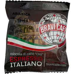 Bravi Cafe Μερίδα εσπρέσο e.s.e Bravi 100% arabica (150) POD ARABICA