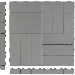 ArtPlast Άκρη Female για Δάπεδο PP Linea Marte Grid 600x52x13 mm Γκρι Art. PA56PGS/F