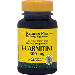 Nature's Plus L-Carnitine Συμπλήρωμα Διατροφής με Καρνιτίνη 300mg 30 Κάψουλες
