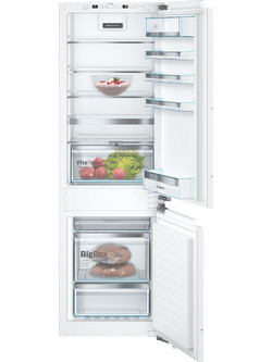 Bosch KIN86AFF0 Εντοιχιζόμενος Ψυγειοκαταψύκτης 254lt No Frost Υ177.2xΠ55.8xΒ54.5cm Λευκός