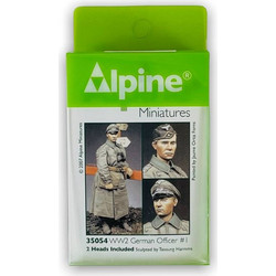 Alpine WW2 German Officer Φιγούρα Μοντελισμού Ρητίνης 1:35