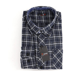 Ανδρικό Πουκάμισο Φανέλα Y-SEVEN BLUE NAVY SEESEV-2