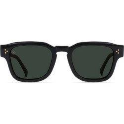 Raen Rece Crystal Black Ανδρικά Γυαλιά Ηλίου Ορθογώνια Κοκάλινα Μαύρα με Μαύρο Polarized Φακό