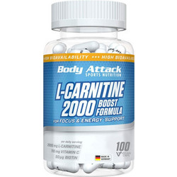 Body Attack L-Carnitine 2000 Θερμογεννετικός Λιποδιαλύτης με Καρνιτίνη 100 Κάψουλες