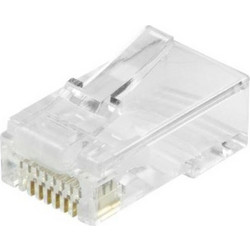 Modular plug connector Cat.6 UTP RJ45 50ps - open front (LL-DC0027)