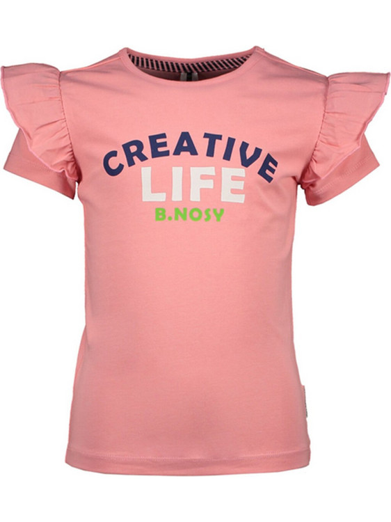 B.Nosy Παιδικό T-Shirt Κοντομάνικο Ροζ Y202-5452-214
