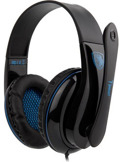 Sades Tpower Gaming Headset Over Ear Black Blue
