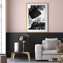 ΑΦΙΣΑ WALL-DESIGN PAINTED LEAVES 49502 (PVC/PLEXIGLASS ΦΥΣΙΚΟ ΞΥΛΟ ΜΕ ΠΛΑΙΣΙΟ) 30x40cm