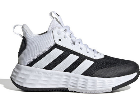 Adidas Ownthegame 2.0 Παιδικά Αθλητικά Παπούτσια για Μπάσκετ Μαύρα Λευκά GW1552