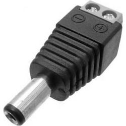 FOLKSAFE βύσμα τροφοδοσίας DC αρσενικό DCMC, 5.5x2.1mm, σε κλέμα, 5τμχ FS-DCMC