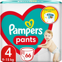 Pampers Pants Πάνες Βρακάκι No4 9-15kg 66τμχ