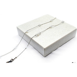 Αλυσίδα γυαλιών-μάσκας SWAROVSKI 14 Πέτρες Λευκό-Διάφανο