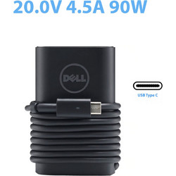 Dell USB-C Φορτιστής Laptop 90W 20V 4.5A με Ενσωματωμένο Καλώδιο Τροφοδοσίας 450-AGOQ