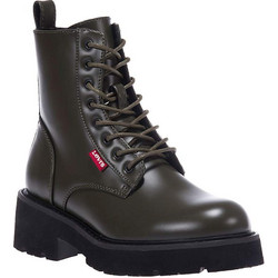 Levi's Billie Γυναικεία Αρβυλάκια Δερμάτινα Χακί με Χοντρό Χαμηλό Τακούνι VBIL0002S