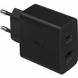 Samsung EP-TA220N Φορτιστής με Θύρα USB-A & USB-C 35W Power Delivery Black