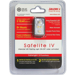 LALIZAS Φανός σωσιβίου LED Safelite IV ON-OFF ενεργ. στο νερό, USCG, SOLAS/MED (BLISTER) (723491)