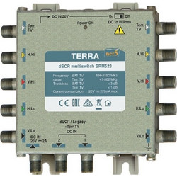 TERRA SRM523 Digital dSCR multiswitch 950-2150 MHz, Terr.47-862MHz, 2(1 pair) outputs
