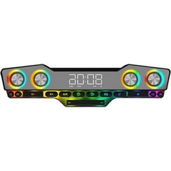 V18 Ασύρματα Ηχεία Υπολογιστή 2.0 16W με Bluetooth & RGB Φωτισμό Black