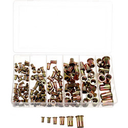 150pcs Threaded Blind Rivet Nut Assortment Kit