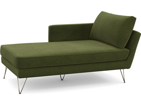 Ανάκλιντρο από βελούδο Μ166xΠ96xΥ86cm