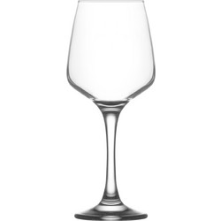 LAV Σετ Ποτήρια Κρασιού Γυάλινα Κολωνάτα Lal 295ml 6τμχ LVLAL55830F