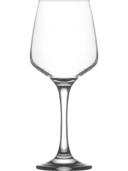 LAV Σετ Ποτήρια Κρασιού Γυάλινα Κολωνάτα Lal 295ml 6τμχ LVLAL55830F