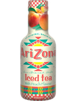 Arizona Ice Tea With Peach Flavor (Μαύρο Τσάι Με Ροδάκινο) 450ml
