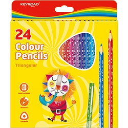 Keyroad Triangular Ξυλομπογιές Σετ 24τμχ