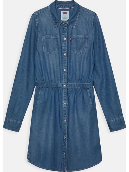 Levi's Παιδικό Φόρεμα Τζιν Μπλε 4E4420-M1N
